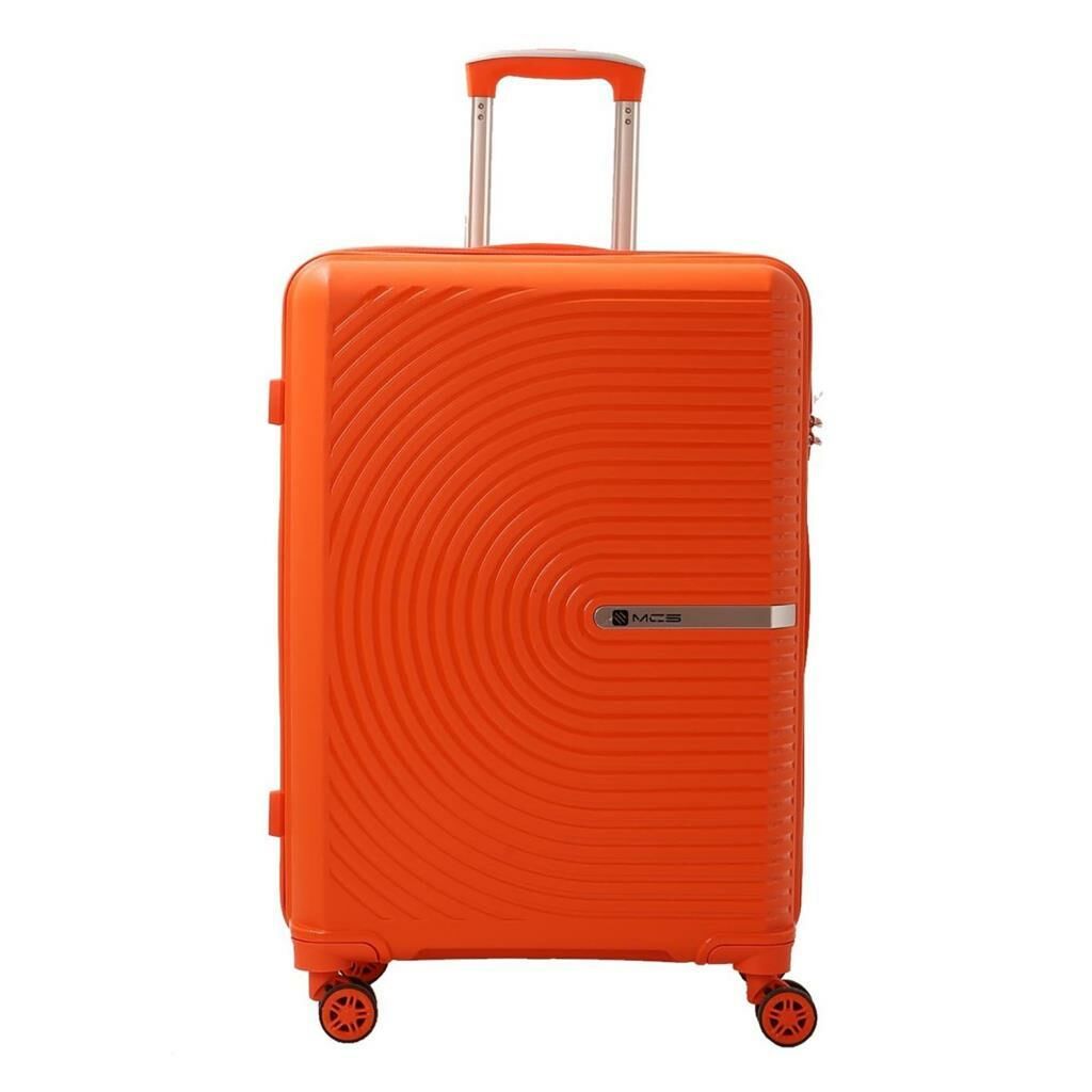 MÇS Büyük Boy Kırılmaz Silikon Seyahat Valizi Bavulu V374 Orange