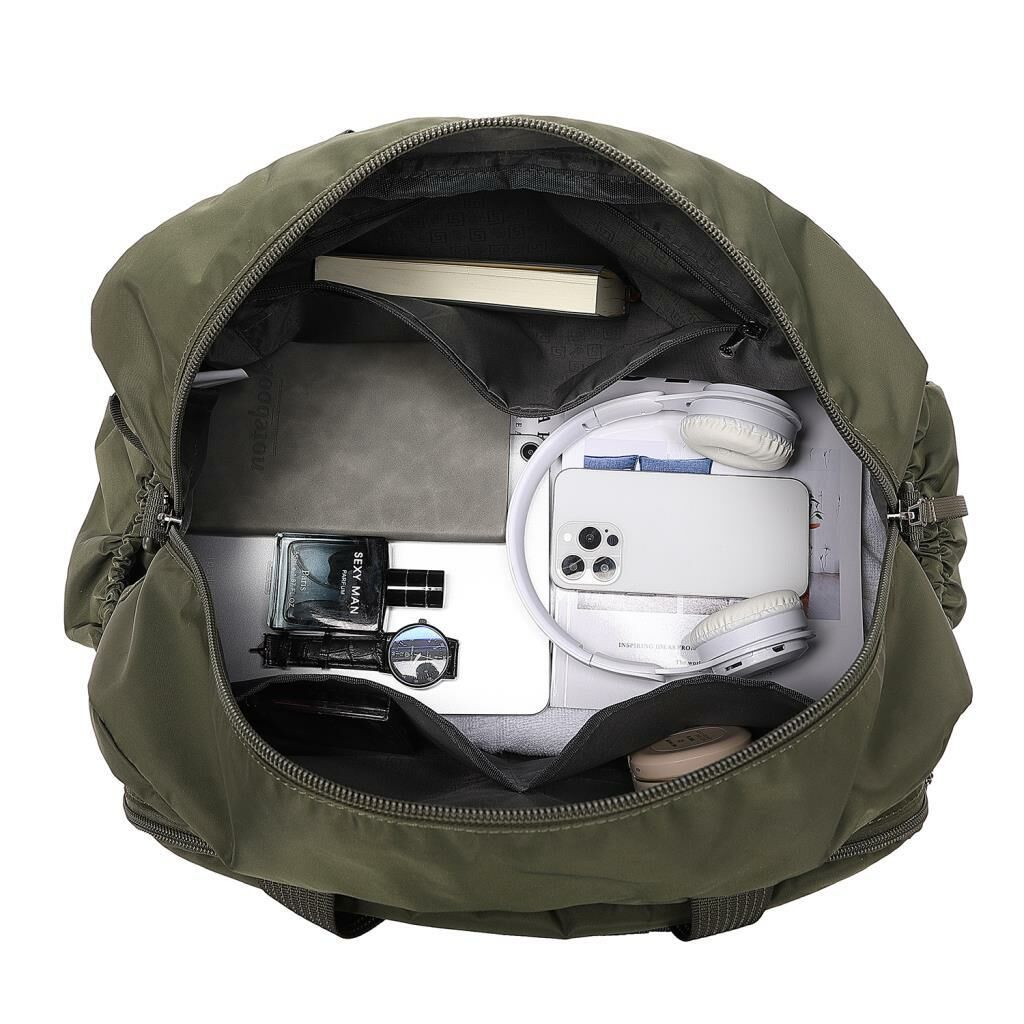 Smart Bags Yumuşak Kumaş Uniseks Spor ve Seyahat Çantası 8727 Bej