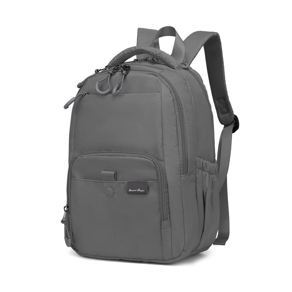 Smart Bags Ekstra Hafif Orta Boy Uniseks Sırt Çantası 3243 Gri