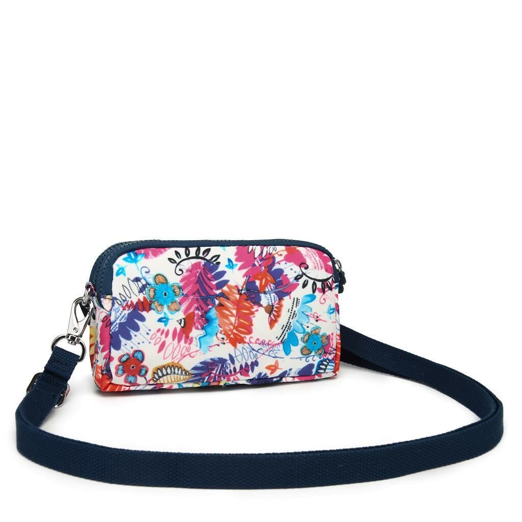 Smart Bags Mini Boy Postacı Çantası ve Cüzdanı Krinkıl Kumaş 1112 Selva
