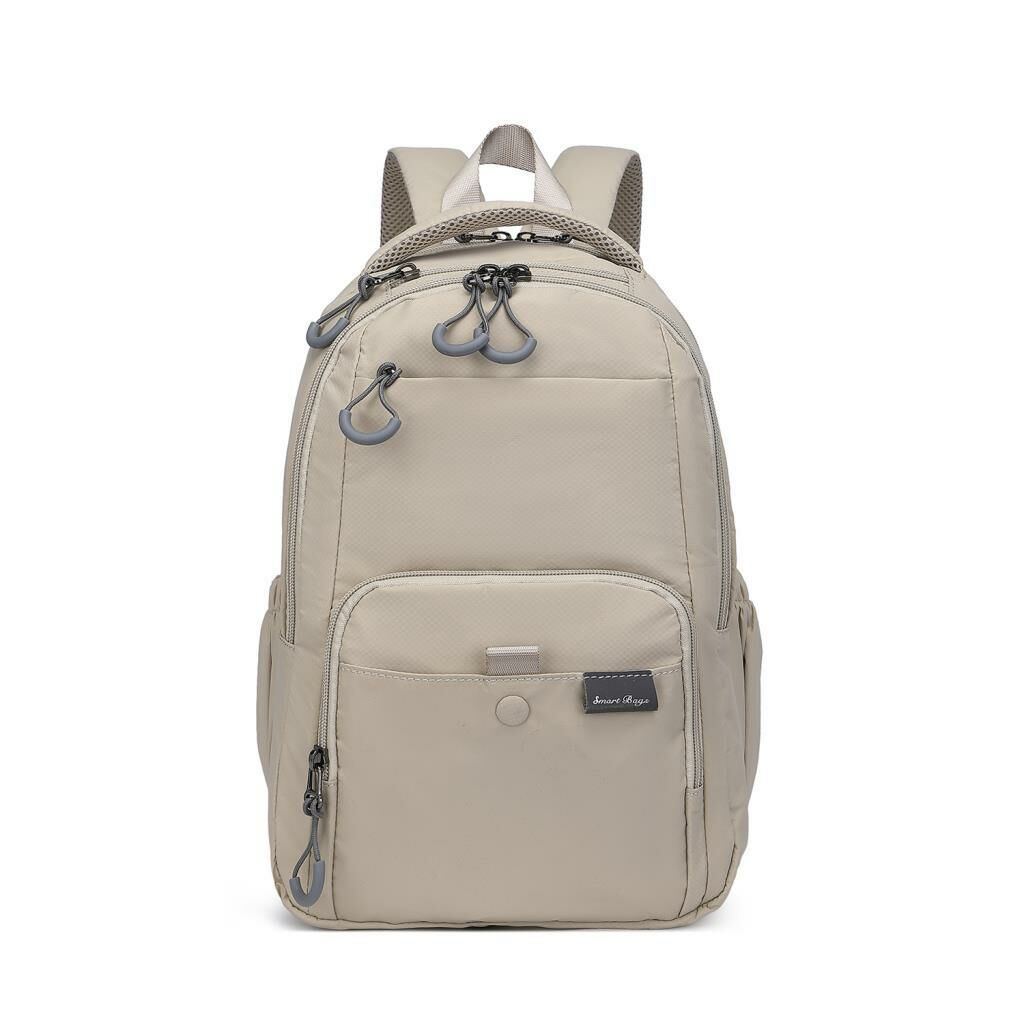 Smart Bags Ekstra Hafif Orta Boy Uniseks Sırt Çantası 3243 Bej