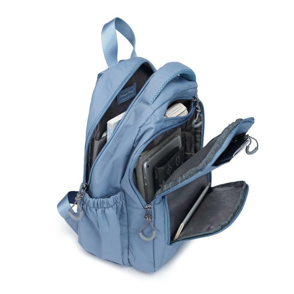 Smart Bags Ekstra Hafif Orta Boy Uniseks Sırt Çantası 3243 Pudra