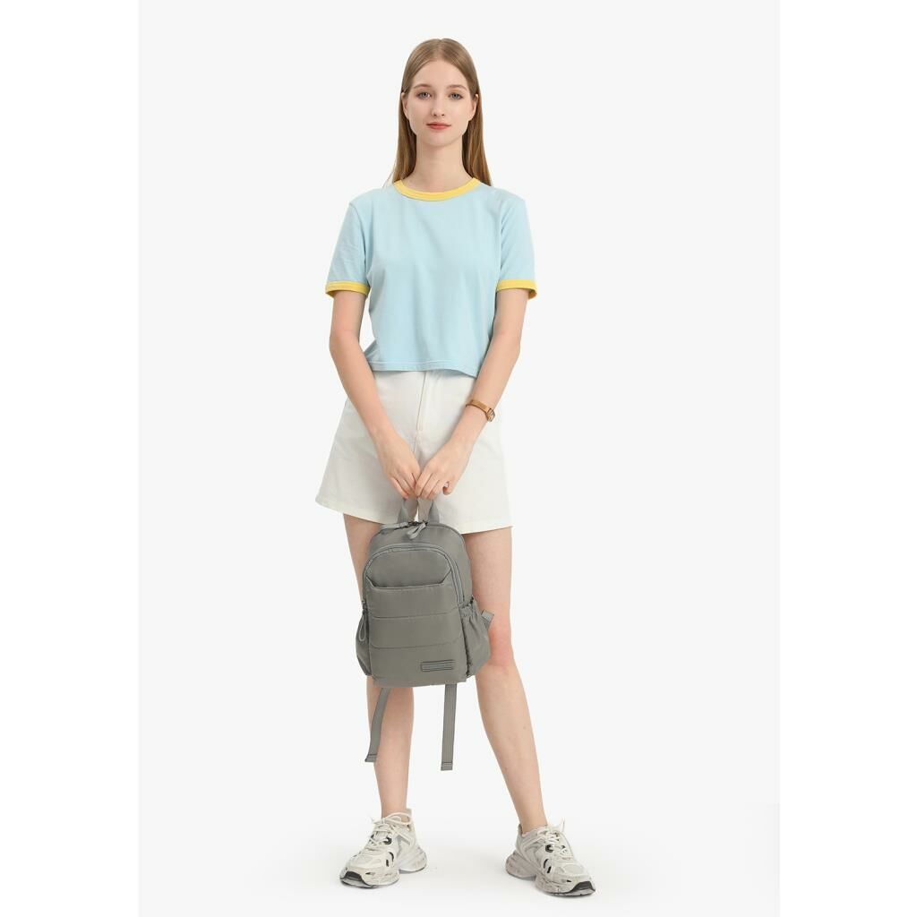 Smart Bags Küçük Boy Yumuşak Kumaş Uniseks Sırt Çantası 8731 A.Kahve