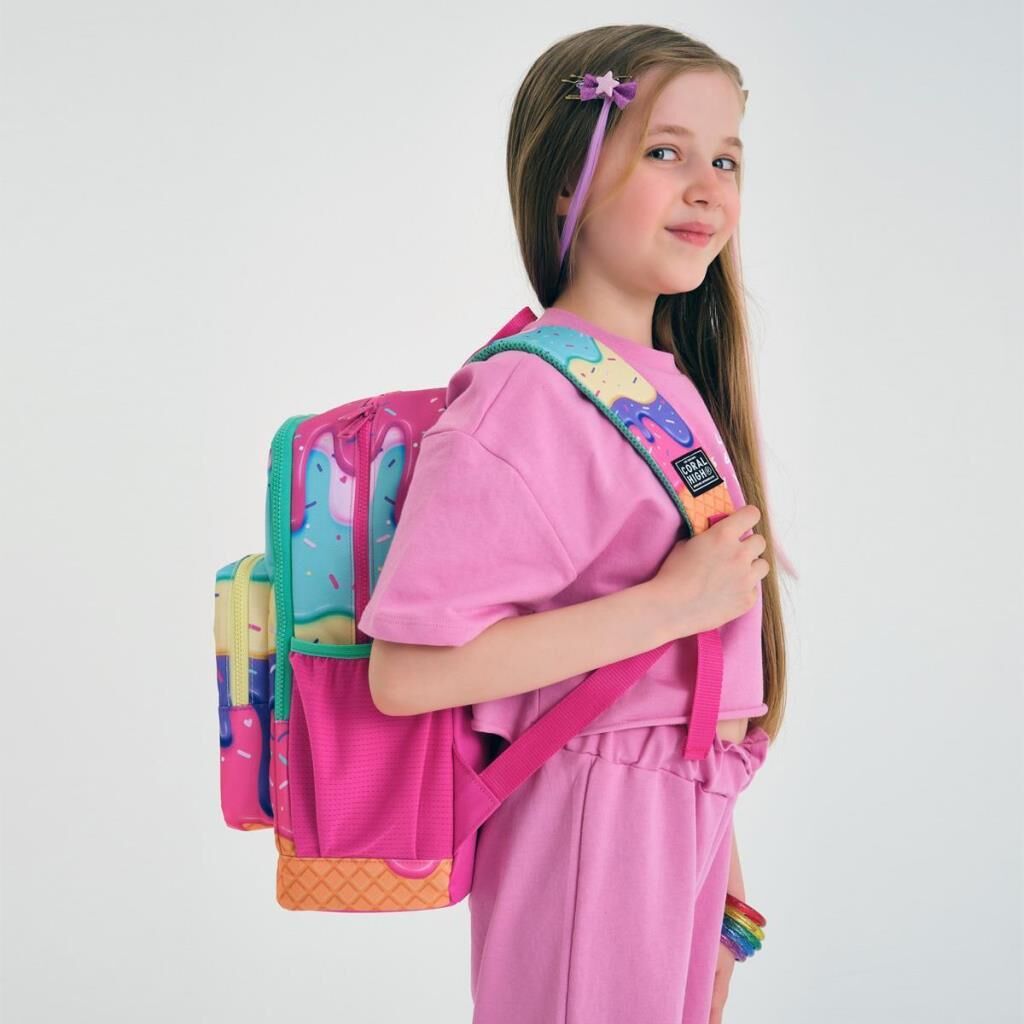 Coral High Dondurma Desen Büyük Boy Okul Sırt Çantası 23731