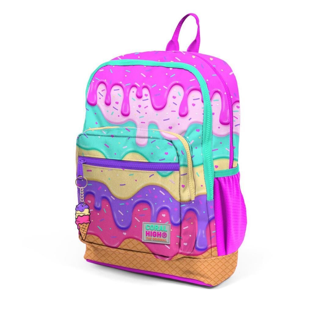 Coral High Dondurma Desen Büyük Boy Okul Sırt Çantası 23731