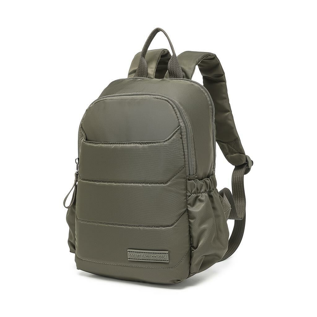 Smart Bags Küçük Boy Yumuşak Kumaş Uniseks Sırt Çantası 8731 K.Yeşil