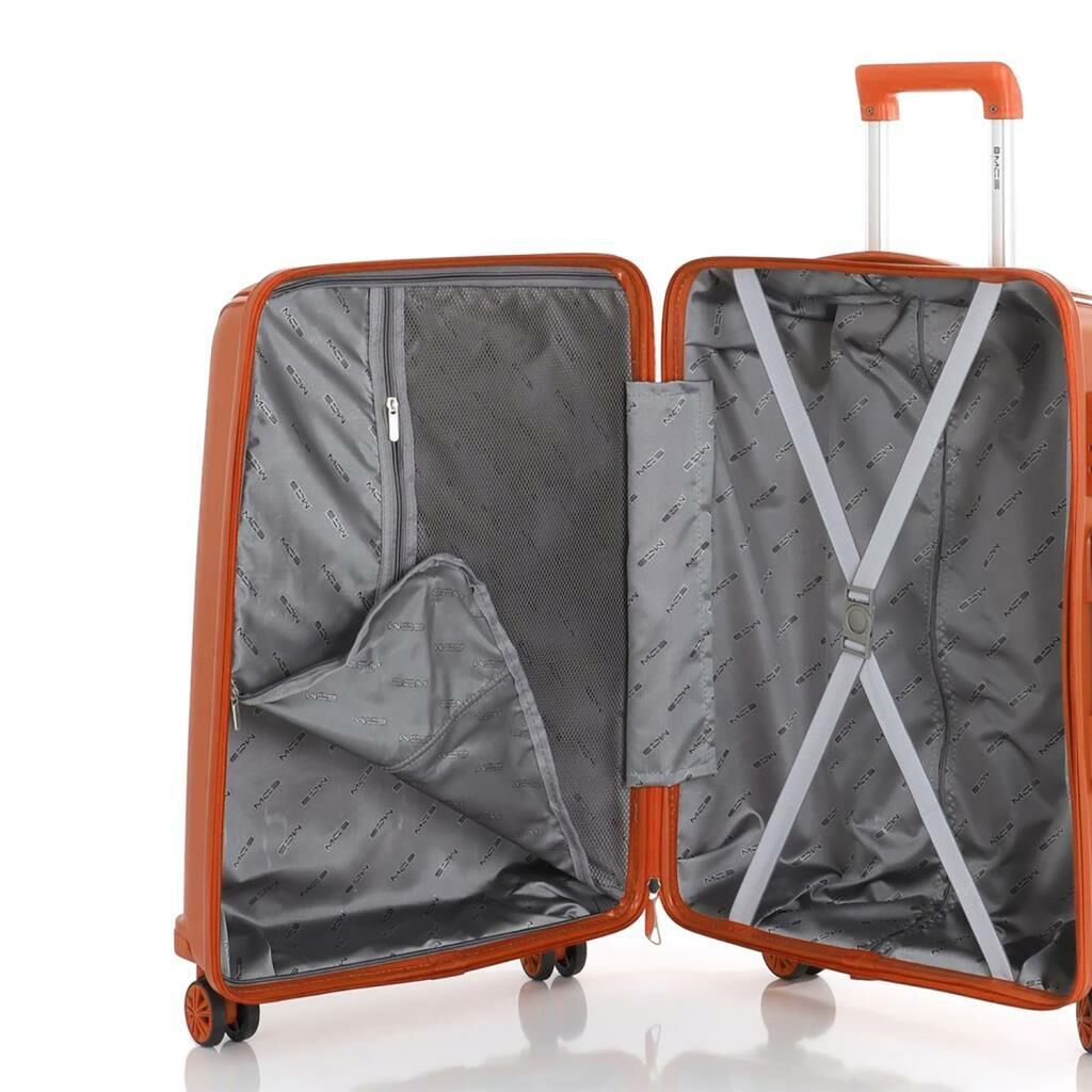 MÇS Kabin Boy Kırılmaz Silikon Seyahat Valizi Bavulu V305 Orange