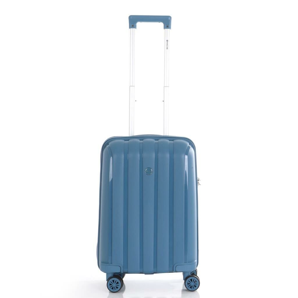 MÇS Kabin Boy Kırılmaz Silikon Seyahat Valizi Bavulu V305 Sky Blue