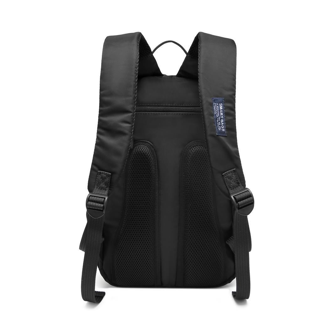 Smart Bags Orta Boy Yumuşak Kumaş Uniseks Sırt Çantası 8720 Siyah