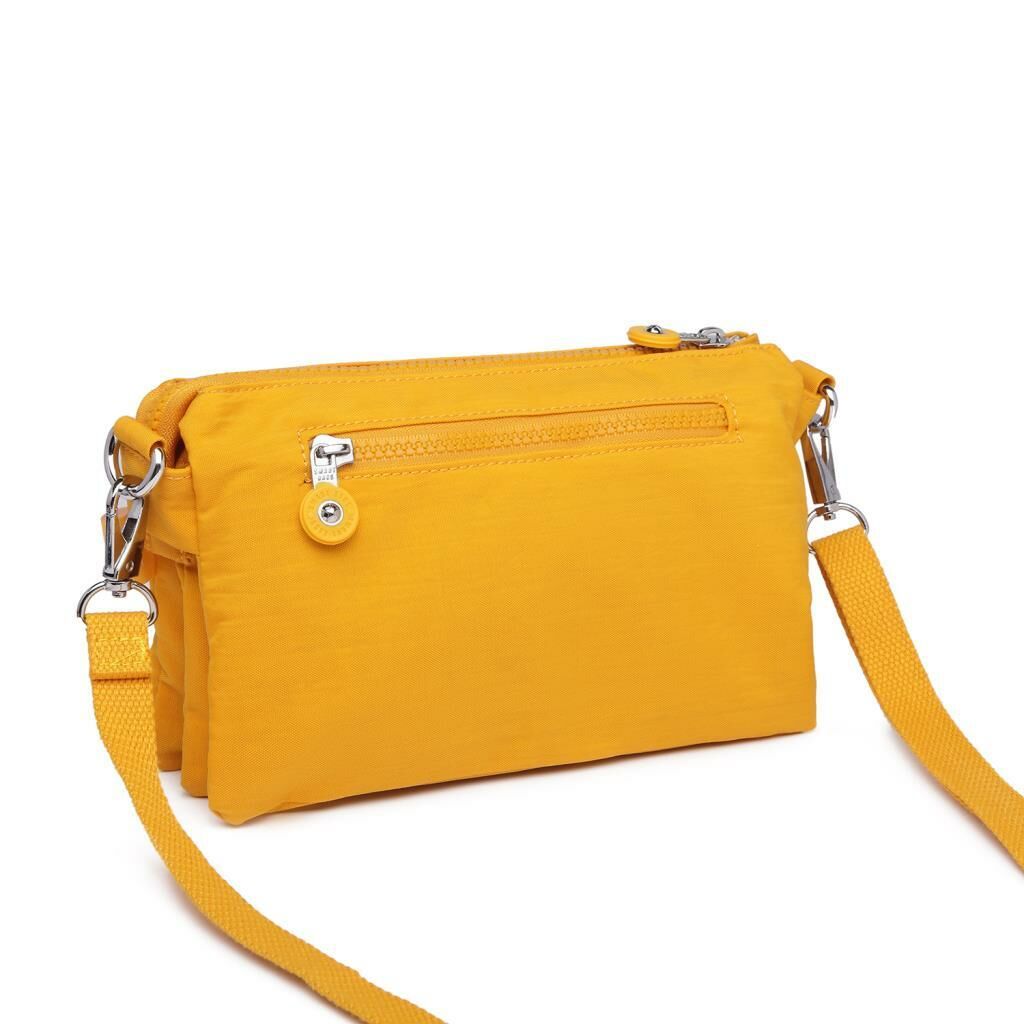 Minik Boy Smart Bags Postacı Kadın Çantası Krinkıl Kumaş 1147 Hardal