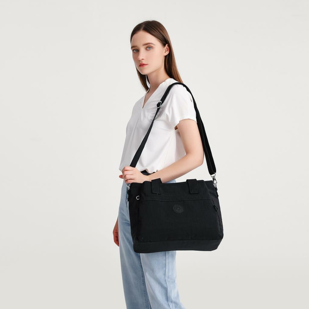 Smart Bags Omuz Askılı Kadın Çantası Krinkıl Kumaş 3110 Bej