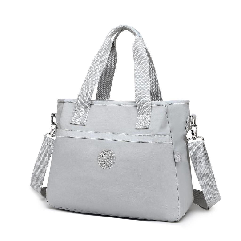 Smart Bags Omuz Askılı Kadın Çantası Krinkıl Kumaş 3110 11 A.Gri