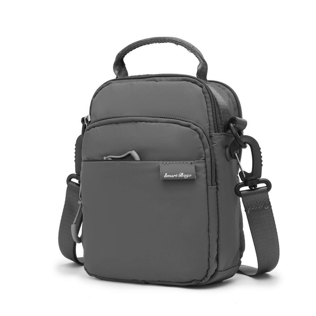 Smart Bags Mini Boy Ekstra Hafif Uniseks Postacı Çantası 3152 Gri
