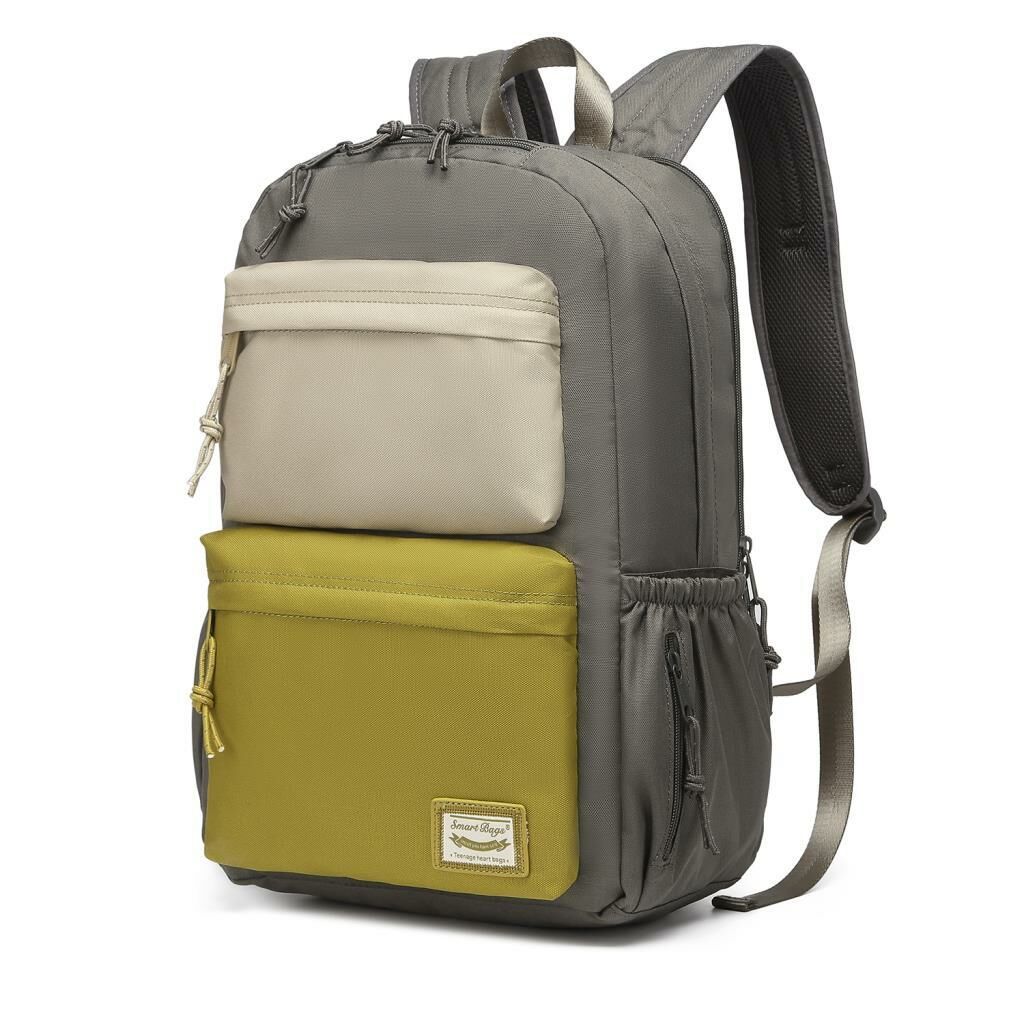Smart Bags Sırt Çantası Okul Boyu Kalem Kutusu Hediyeli 3155 Gri