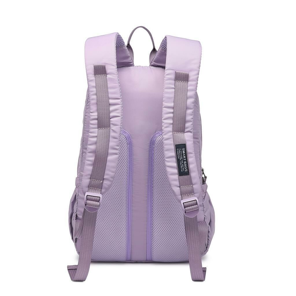 Smart Bags Büyük Boy Yumuşak Kumaş Uniseks Sırt Çantası 8722 Lila