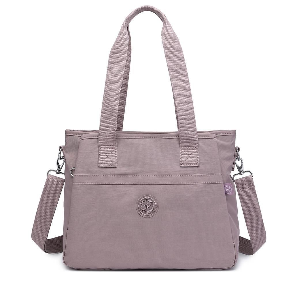 Smart Bags Omuz Askılı Kadın Çantası Krinkıl Kumaş 3110 Ten