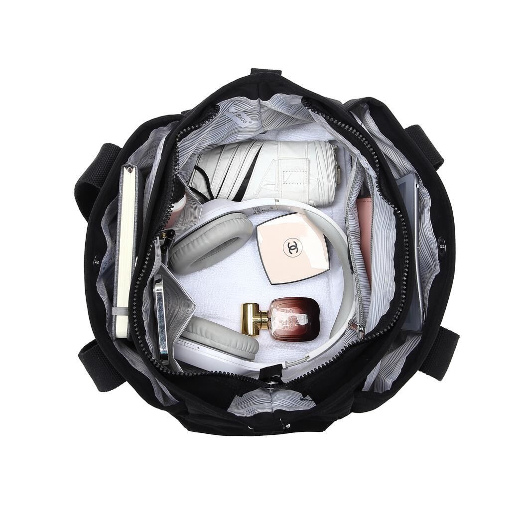 Smart Bags Omuz Askılı Kadın Çantası Krinkıl Kumaş 3110 Koyu Gri