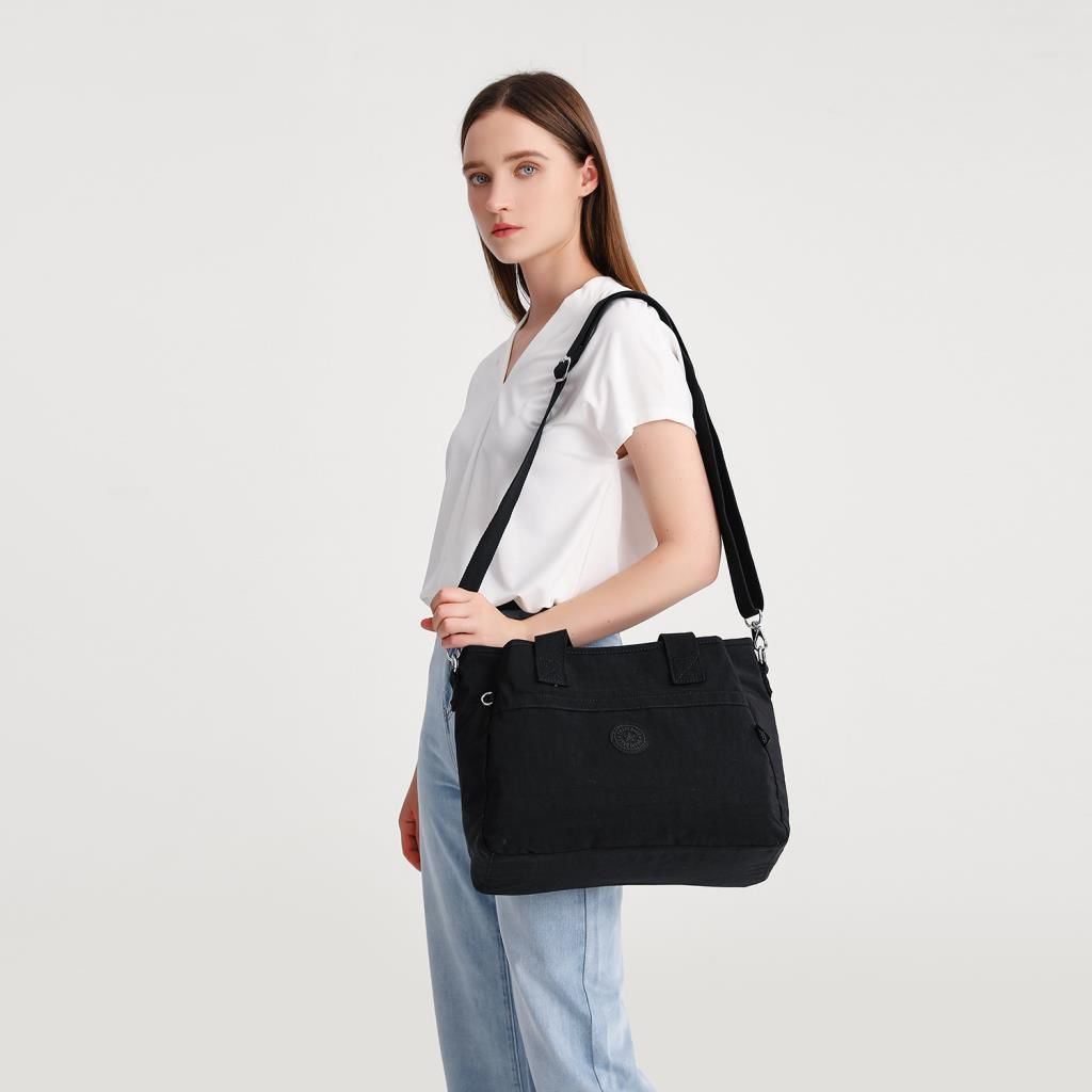 Smart Bags Omuz Askılı Kadın Çantası Krinkıl Kumaş 3110 Kiremit