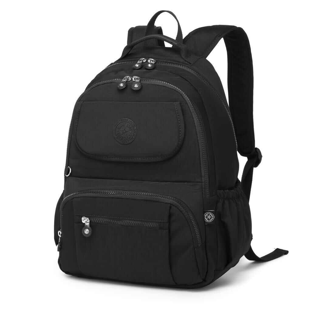Büyük Boy Sırt Çantası Smart Bags Krinkıl Kumaş 1215 Siyah