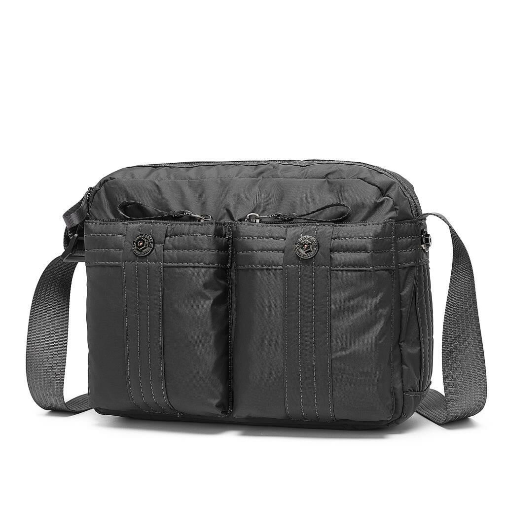 Smart Bags Bodybag Uniseks Omuz Askılı Çapraz Postacı Çanta 8713 Koyu Gri