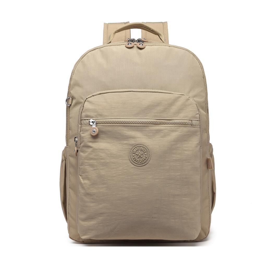 Smart Bags Büyük Boy Krinkıl Kumaş Sırt Çantası 3209 Fuşya Flower