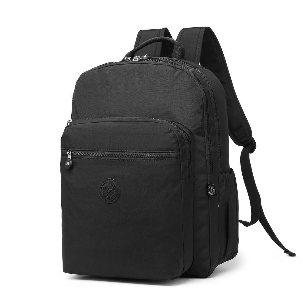 Smart Bags Büyük Boy Krinkıl Kumaş Sırt Çantası 3209 01 Siyah