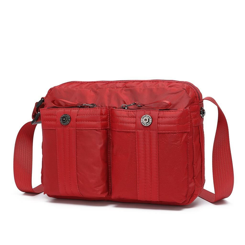 Smart Bags Bodybag Uniseks Omuz Askılı Çapraz Postacı Çanta 8713 Vişne