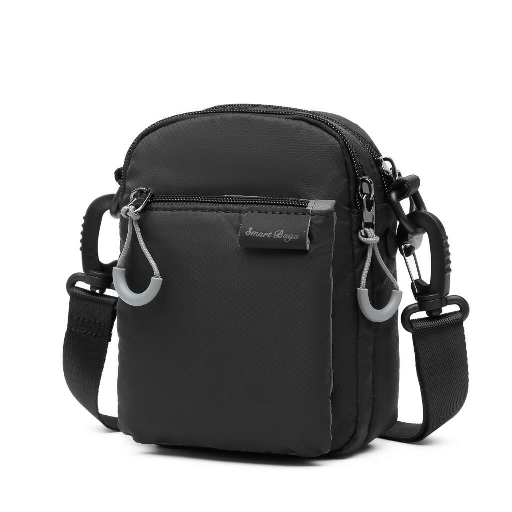Smart Bags Mini Boy Ekstra Hafif Uniseks Postacı Çantası 3147 Siyah