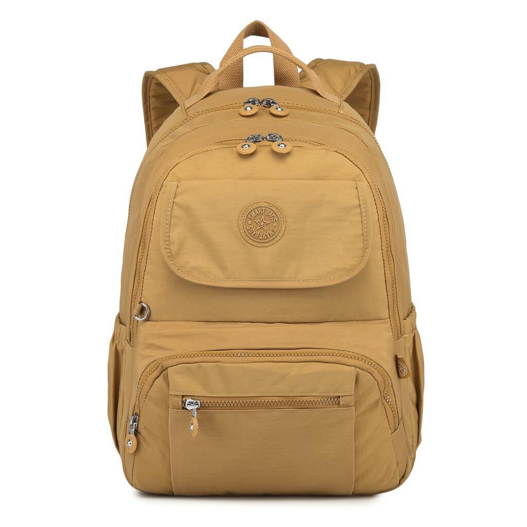 Büyük Boy Sırt Çantası Smart Bags Krinkıl Kumaş 1215 110 Taba