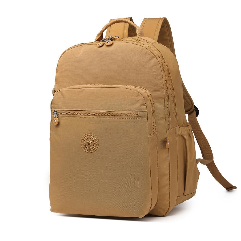 Smart Bags Büyük Boy Krinkıl Kumaş Sırt Çantası 3209 110 Taba