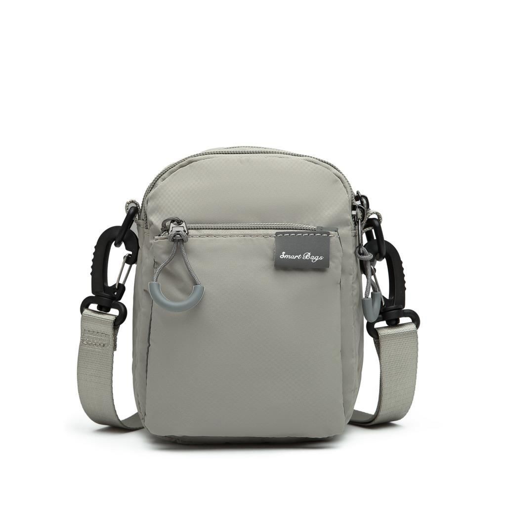 Smart Bags Mini Boy Ekstra Hafif Uniseks Postacı Çantası 3147 Açık Gri