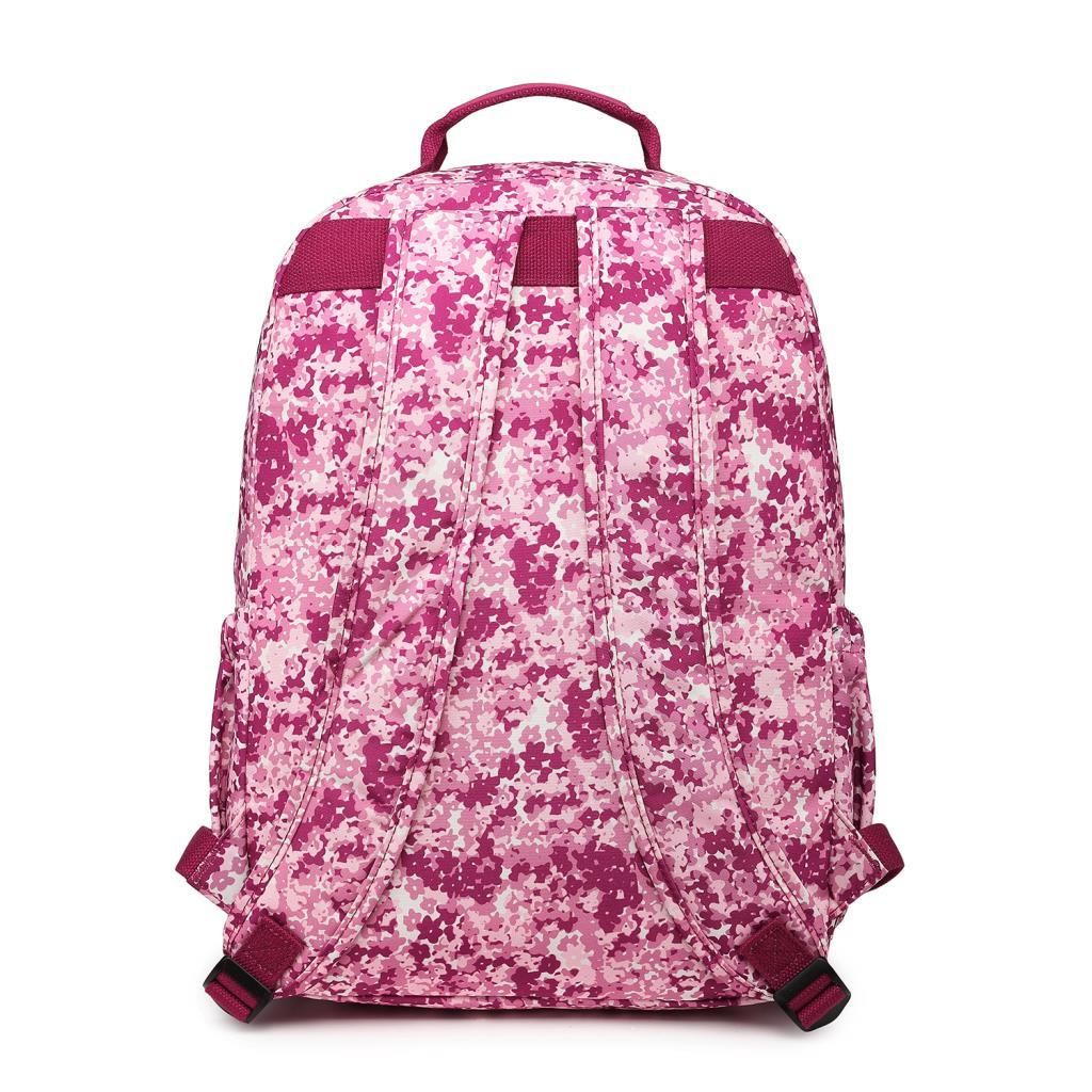 Smart Bags Büyük Boy Krinkıl Kumaş Sırt Çantası 3209 Fuşya Flower