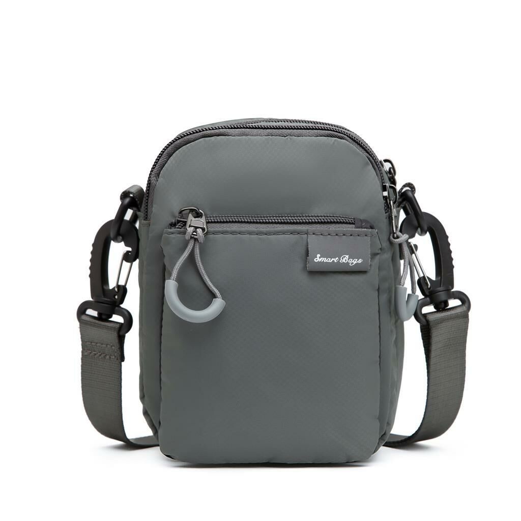 Smart Bags Mini Boy Ekstra Hafif Uniseks Postacı Çantası 3147 Gri