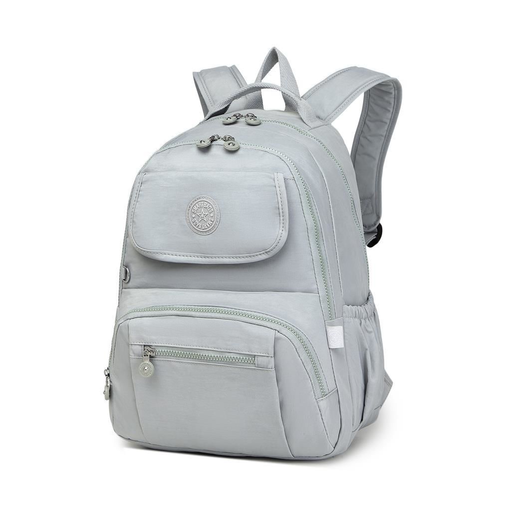 Büyük Boy Sırt Çantası Smart Bags Krinkıl Kumaş 1215 Açık Gri