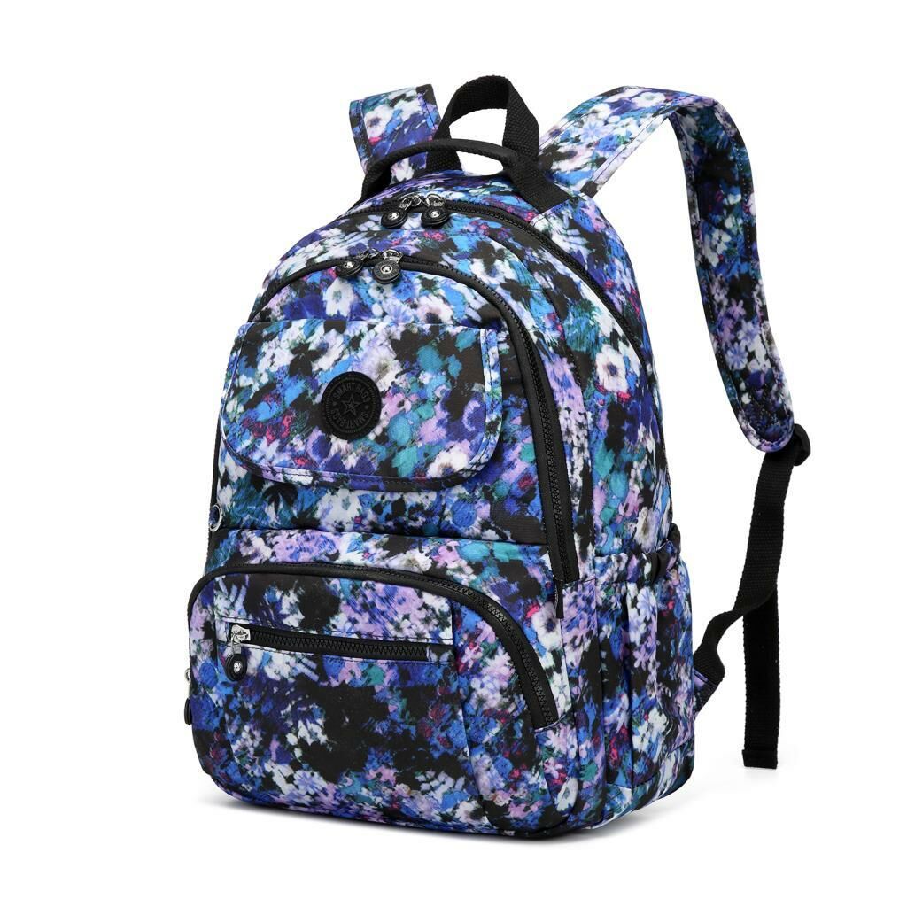 Büyük Boy Sırt Çantası Smart Bags Krinkıl Kumaş 1215 Mavi Print