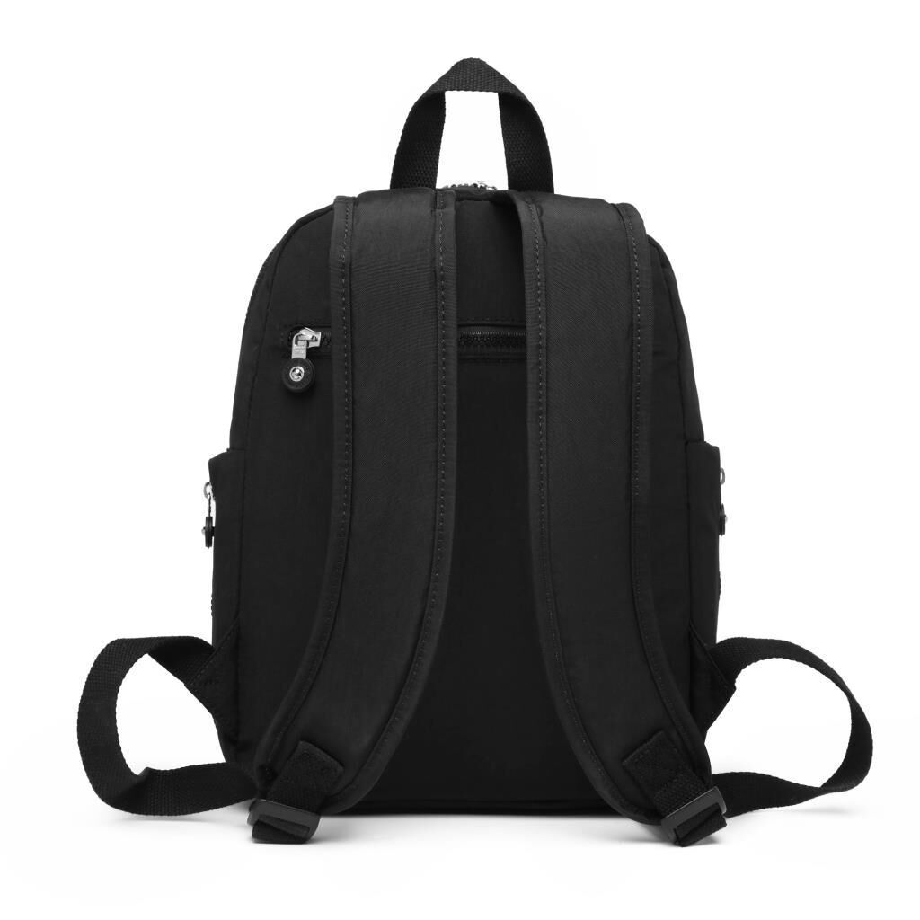 Smart Bags Krinkıl Kumaş Unisex Sırt Çantası 1207 01 Siyah