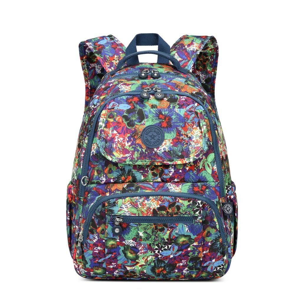 Büyük Boy Sırt Çantası Smart Bags Krinkıl Kumaş 1215 Petunia