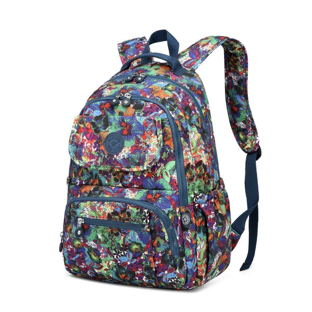 Büyük Boy Sırt Çantası Smart Bags Krinkıl Kumaş 1215 Petunia