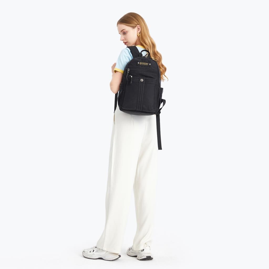 Smart Bags Orta Boy Uniseks Sırt Çantası 8715 Vişne