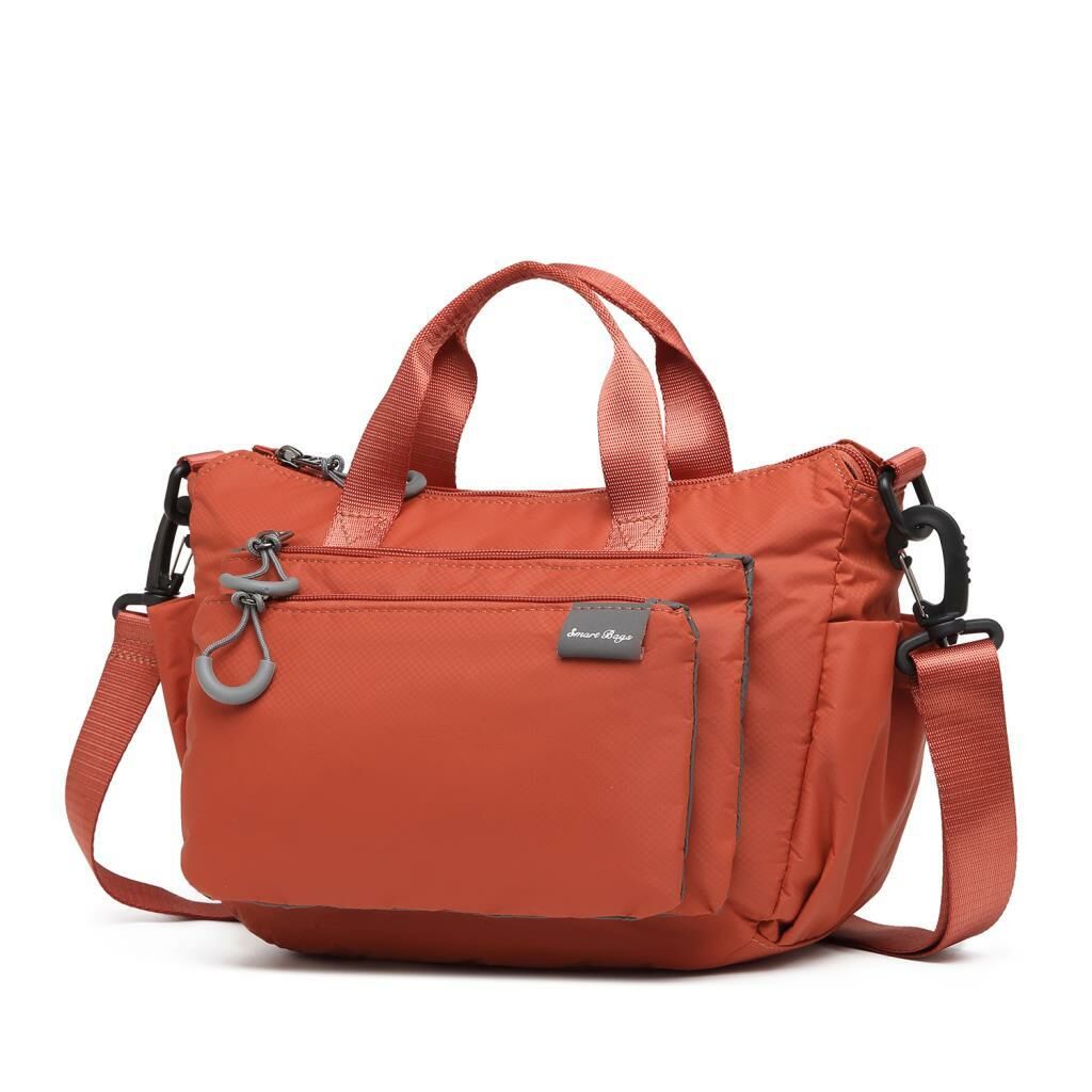 Smart Bags Ekstra Hafif Kumaş Kadın Postacı Çantası 3136 Kiremit