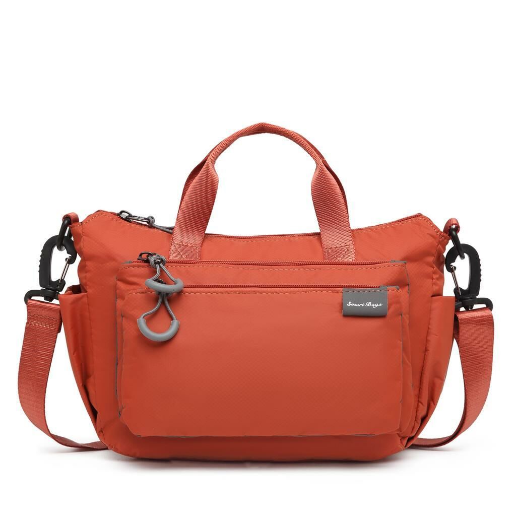 Smart Bags Ekstra Hafif Kumaş Kadın Postacı Çantası 3136 Kiremit
