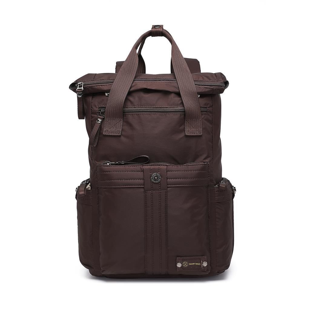 Smart Bags Büyük Boy Okul Boyu Uniseks Sırt Çantası 8716 Kahve