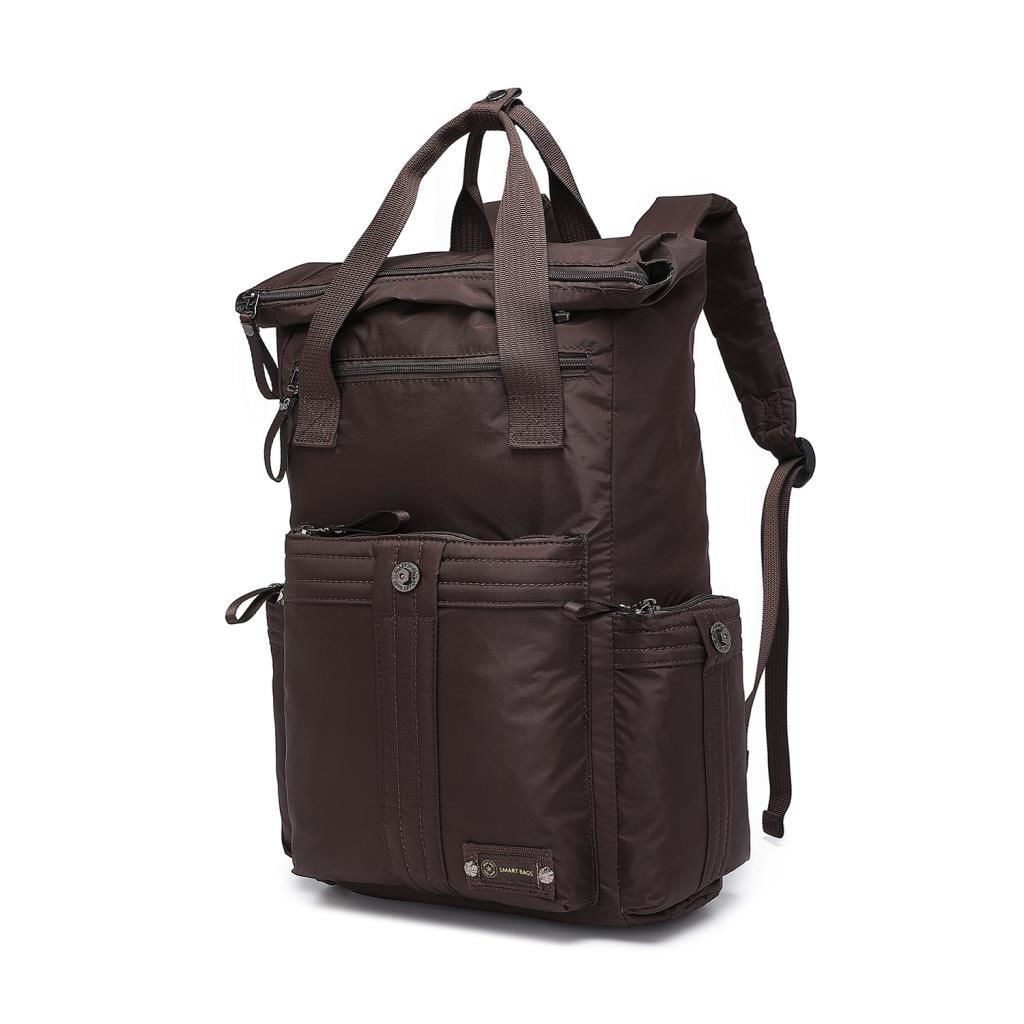 Smart Bags Büyük Boy Okul Boyu Uniseks Sırt Çantası 8716 Kahve