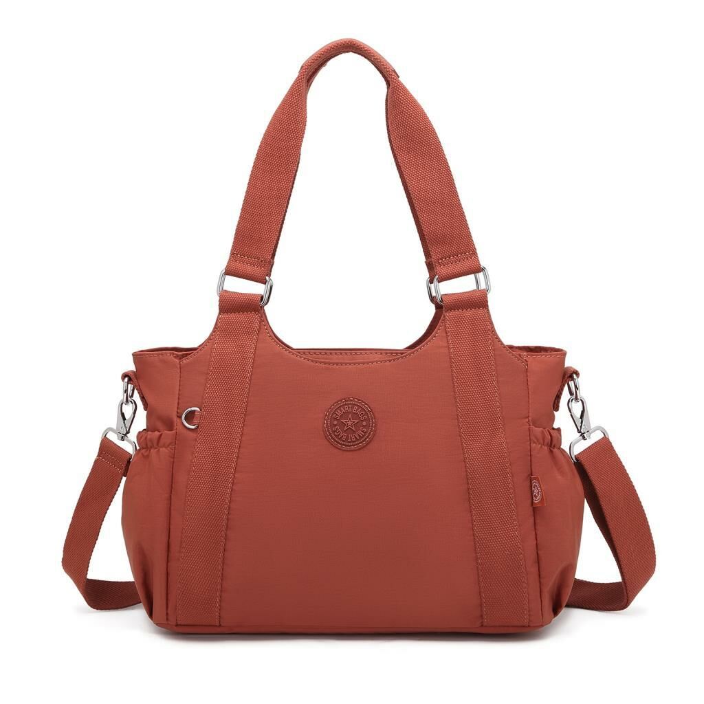 Kadın Omuz Çantası Krinkıl Kumaş Smart Bags 1163 Kiremit