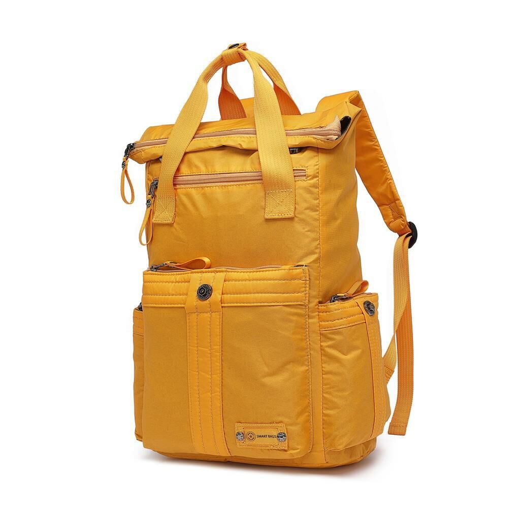 Smart Bags Büyük Boy Okul Boyu Uniseks Sırt Çantası 8716 Hardal