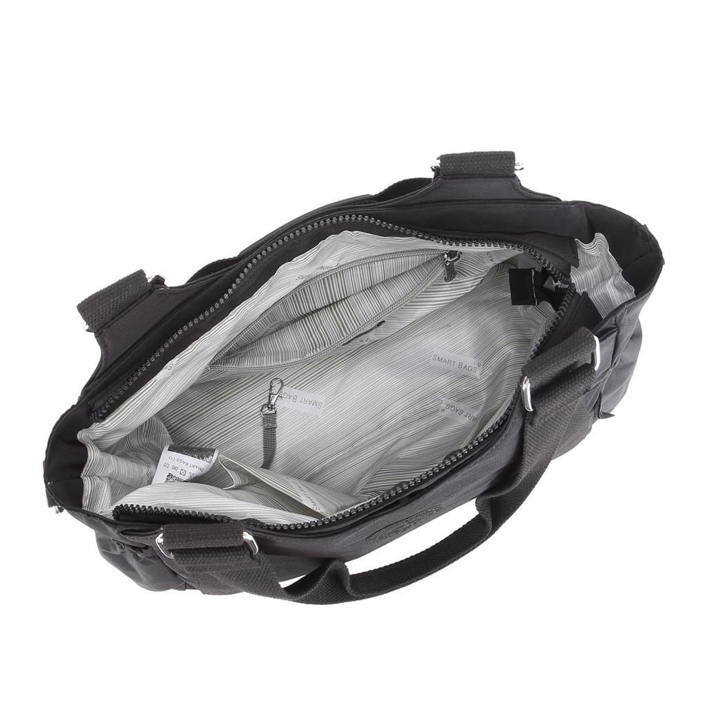 Kadın Omuz Çantası Krinkıl Kumaş Smart Bags 1163 Açık Gri