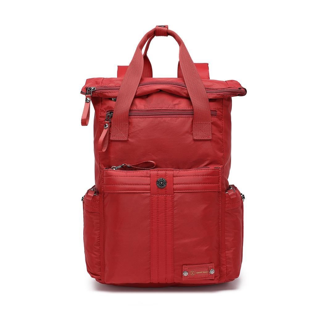 Smart Bags Büyük Boy Okul Boyu Uniseks Sırt Çantası 8716 Vişne