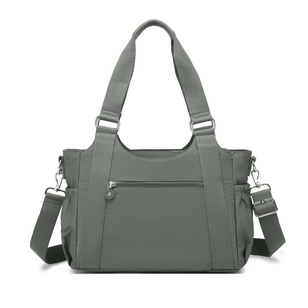 Kadın Omuz Çantası Krinkıl Kumaş Smart Bags 1163 Koyu Gri