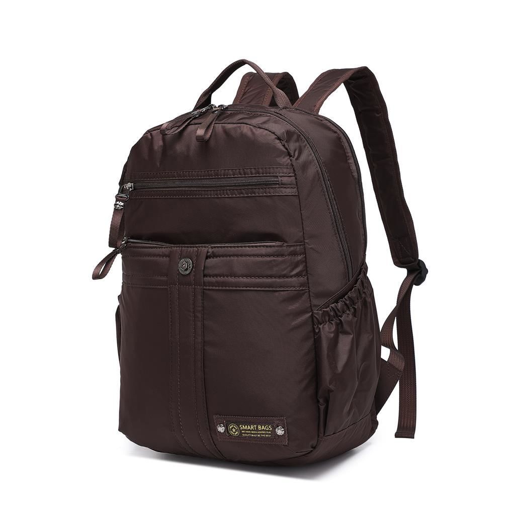 Smart Bags Büyük Boy Okul Boyu Uniseks Sırt Çantası 8718 Kahve