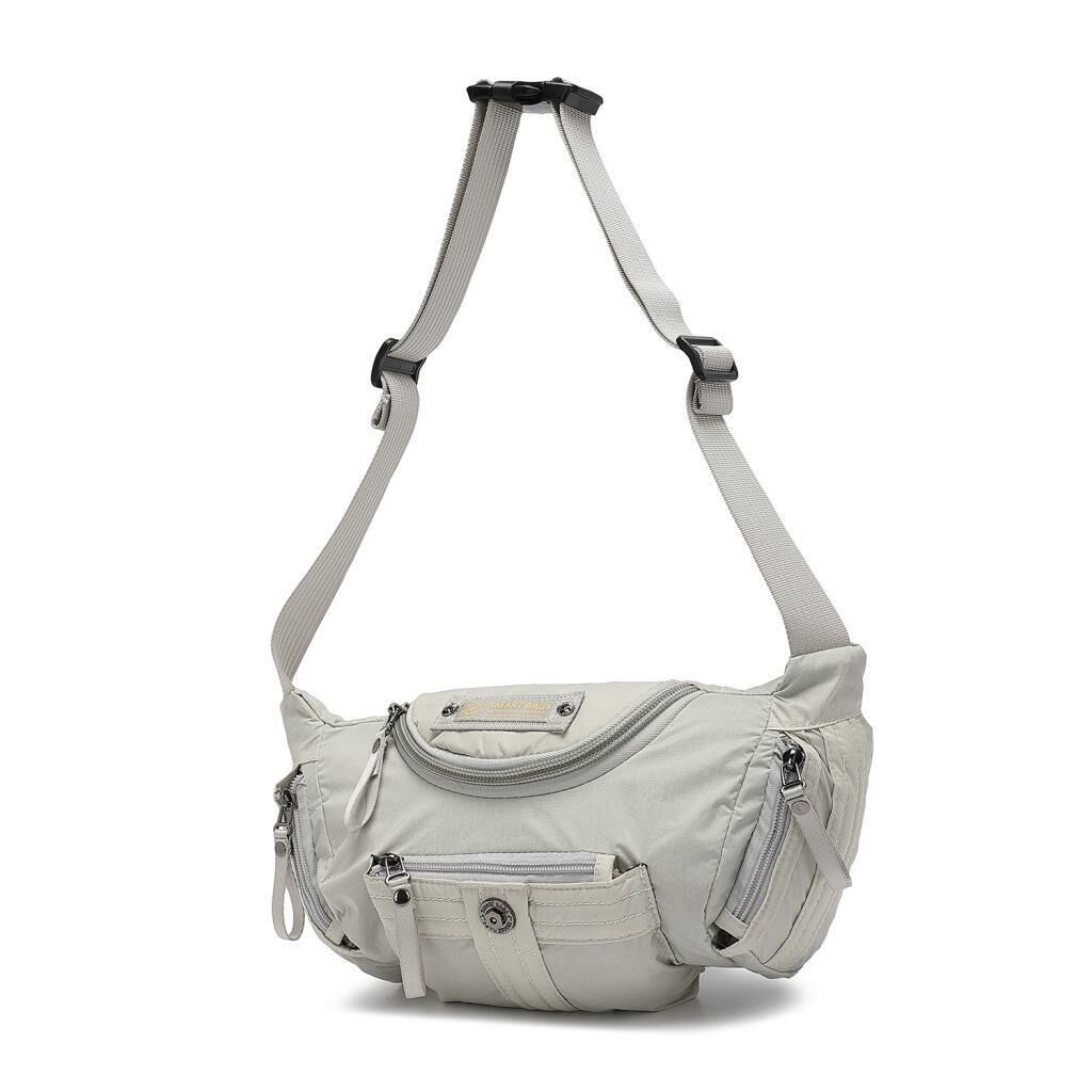 Smart Bags Bodybag Uniseks Omuz Askılı Çapraz Postacı Çanta 8719 Açık Gri